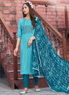 Bottel Blue Colour Devil 1 New Latest Fancy Festive Wear Top Bottom With Dupatta Readymade Collection 1003